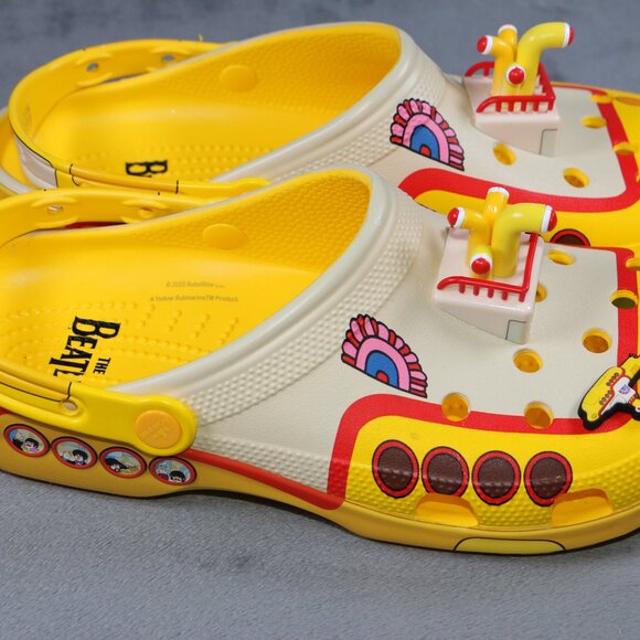 Crocs x The Beatles Yellow Submarine Clogs Mens 12 NWT Classic Shoes